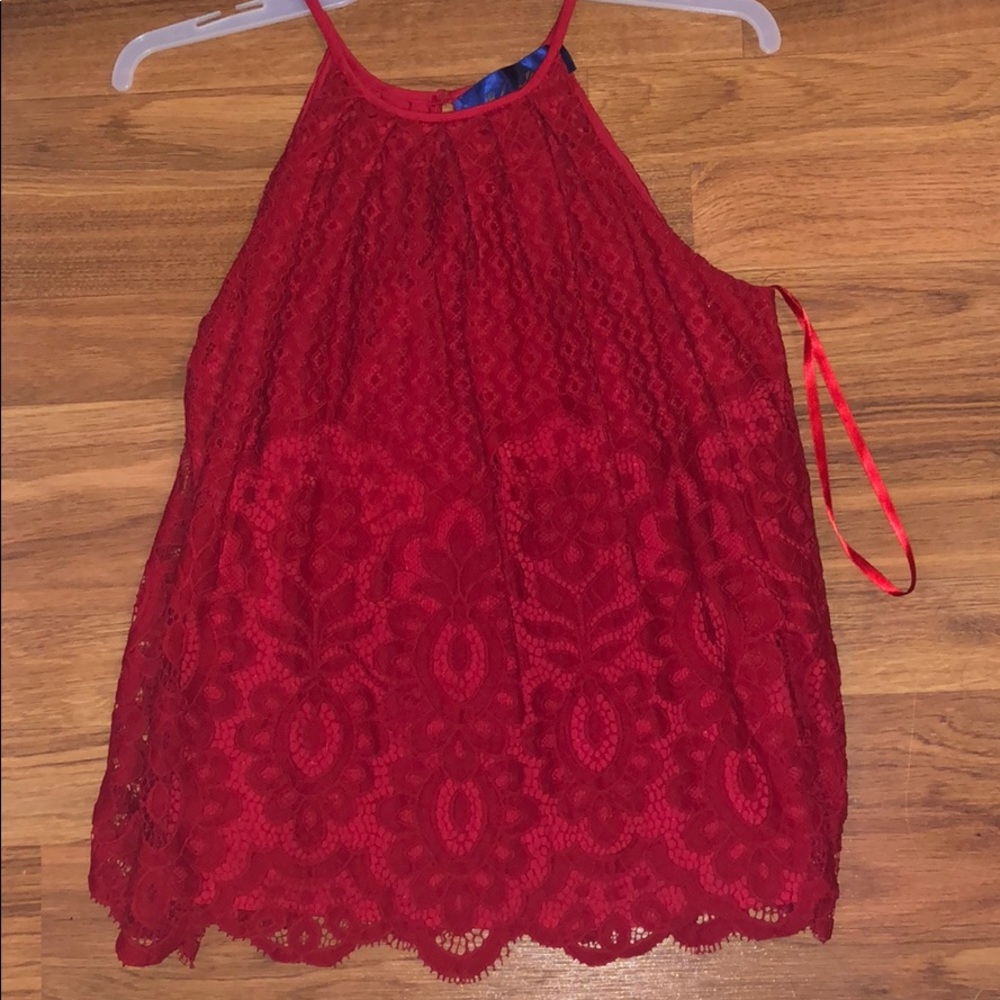 Francesca’s Red Blouse size XS